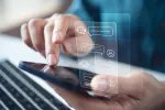 typing a conversation in a chatbot