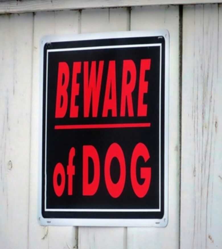 Dog Bite Attorney in Pittsburgh - Beware of dog sign