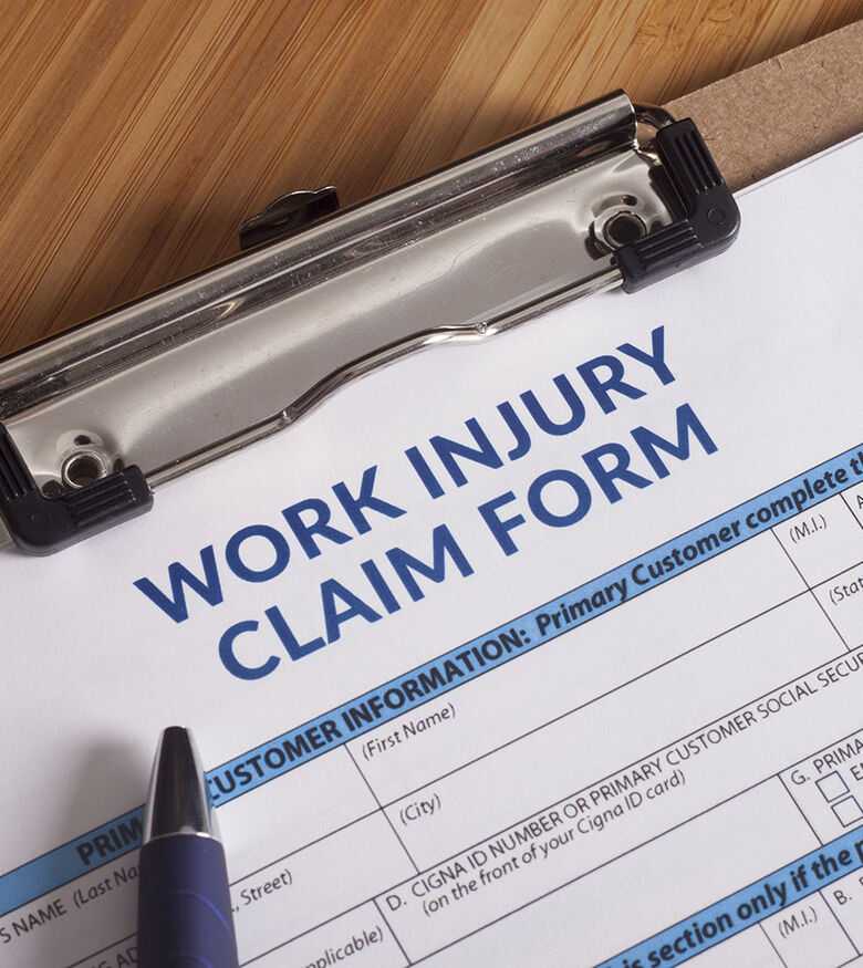 Workers’ Compensation Lawyers in Macon, GA - Claim form for a work injury