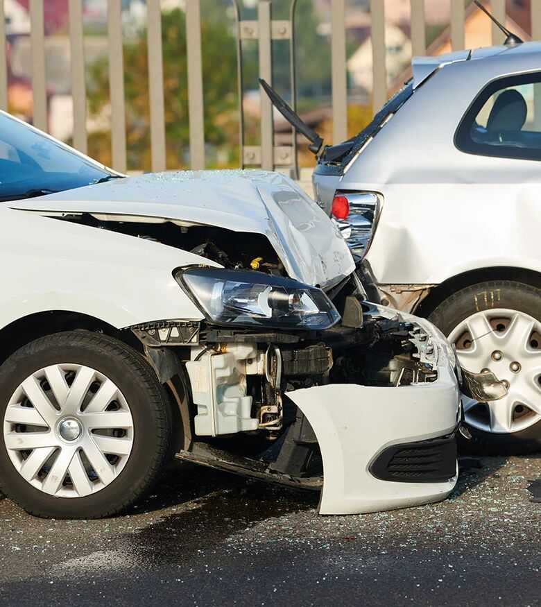 Car Accident Lawyers in West Palm Beach, FL - car crashed in another car with bad damages