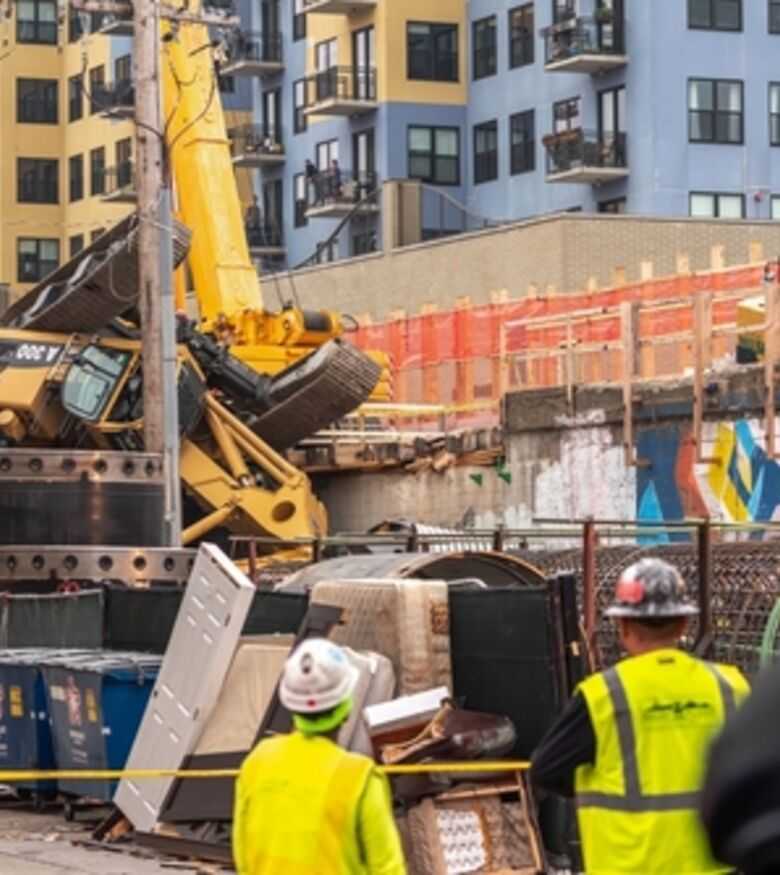 Crane Accident Lawyer in Brooklyn - Fallen crane