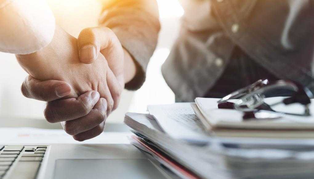 Two People shaking hands