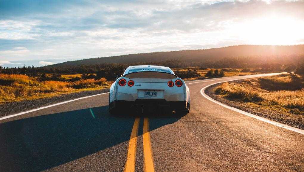 Car on a road