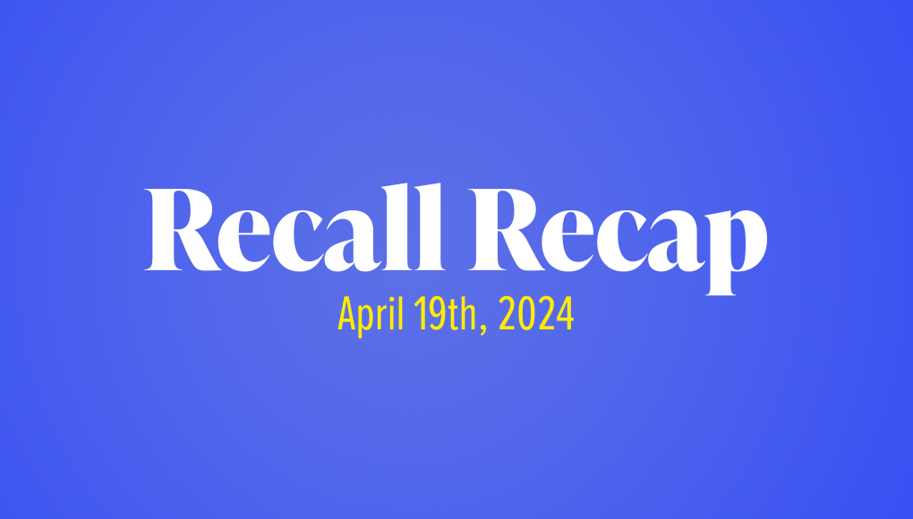 The Week in Recalls: April 15, 2024