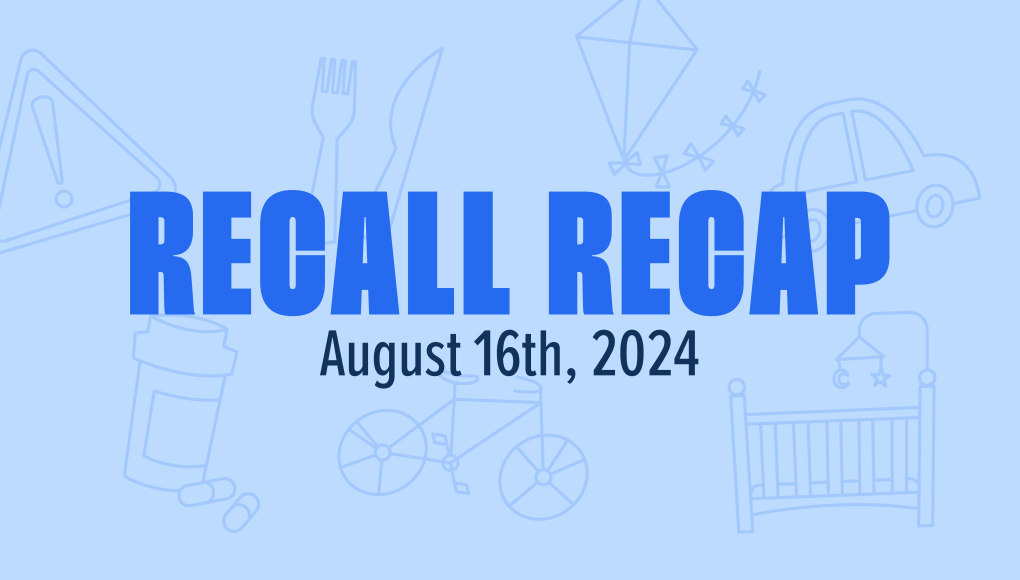 The Week in Recalls: August 16, 2024 - Recall Blog Header Image