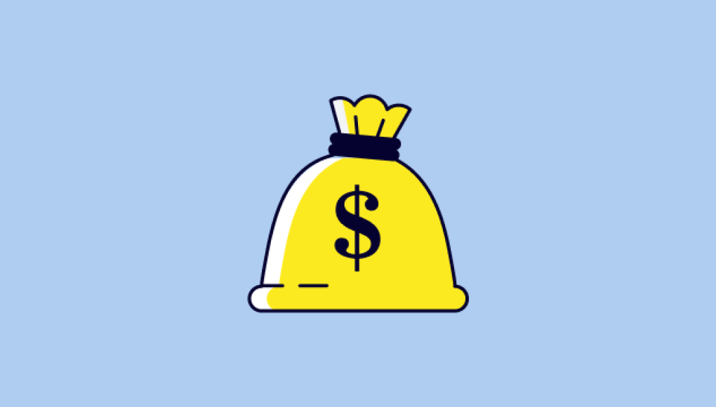 Illustration of a yellow money bag with a dollar symbol, representing potential financial compensation in legal cases.