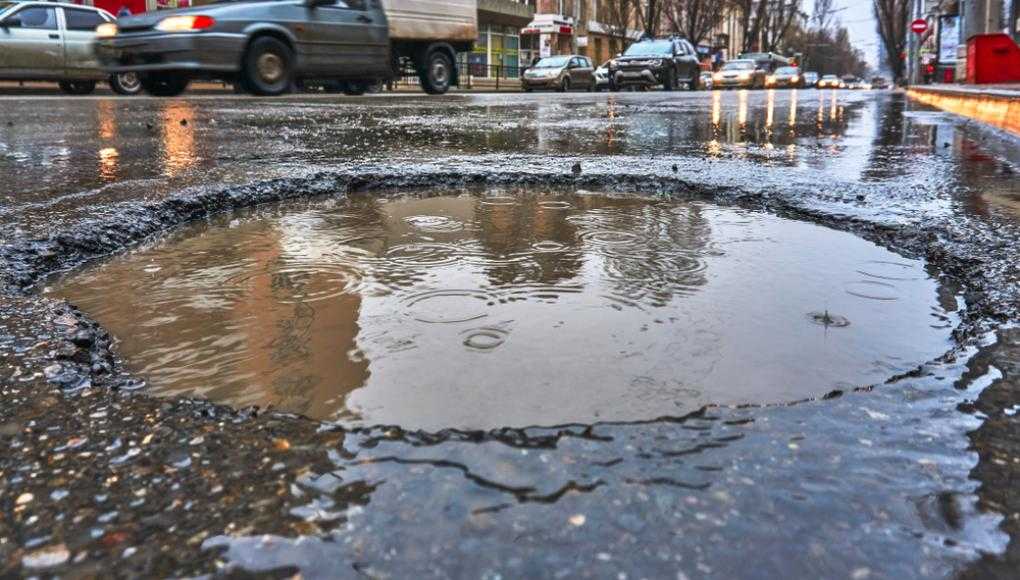 Pothole on the street