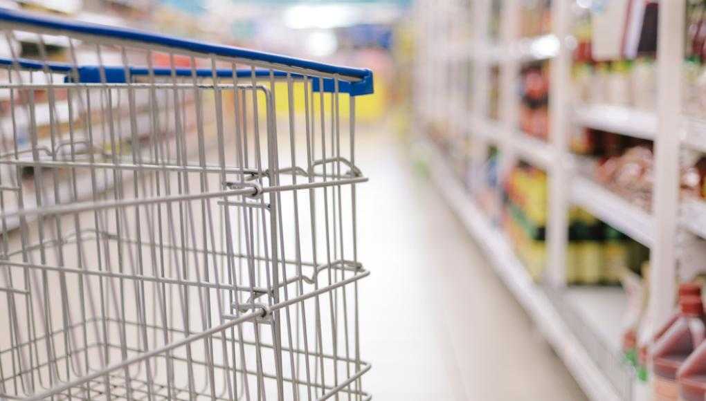 Shopping cart at a store