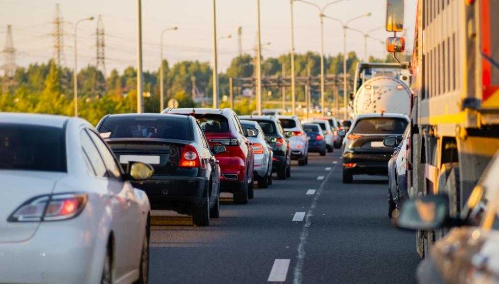 Traffic on a road