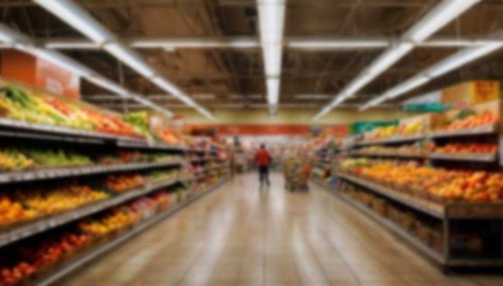 Produce section at a grocery store