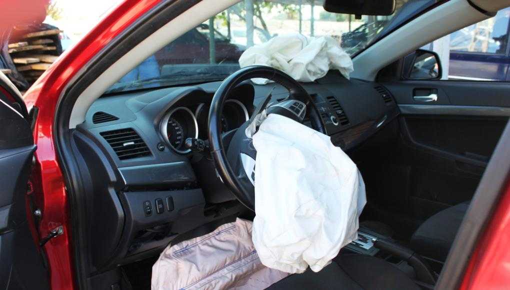 Exploded airbag