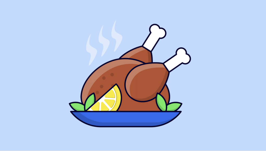 Thanksgiving turkey on a platter