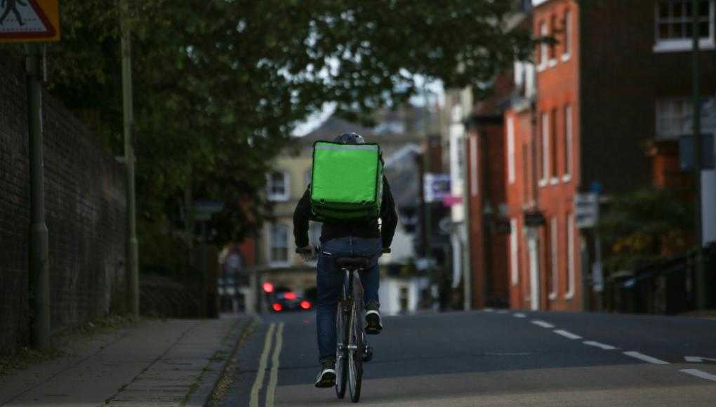 Food delivery cyclist 