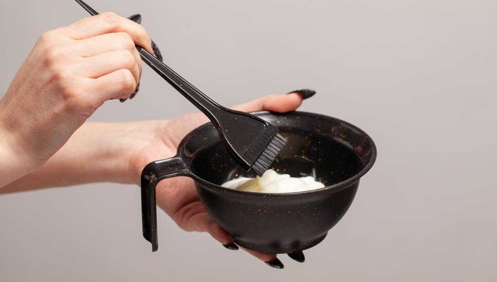 hair dye in a bowl