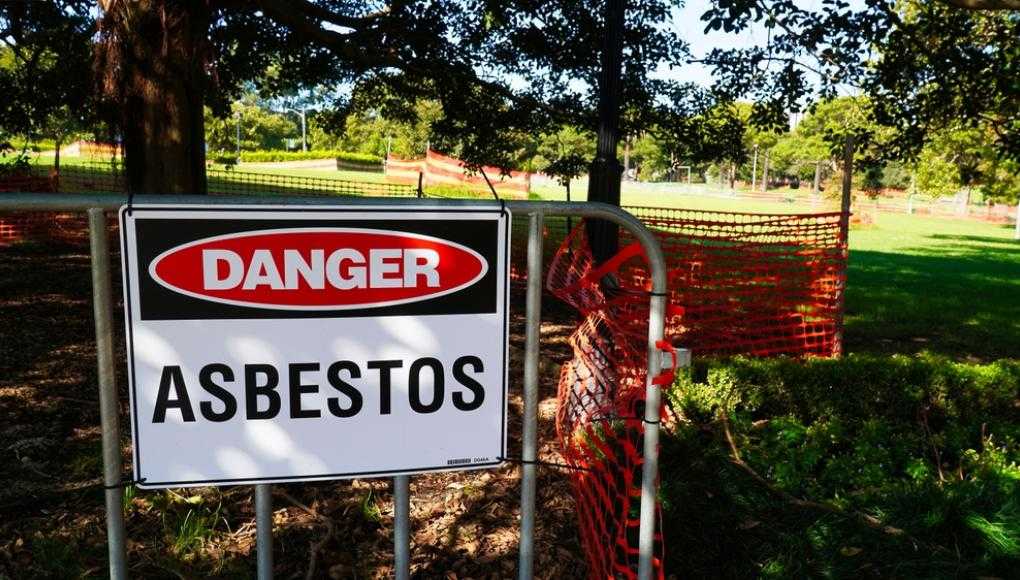 asbestos warning