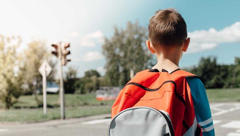 Walking to School Image