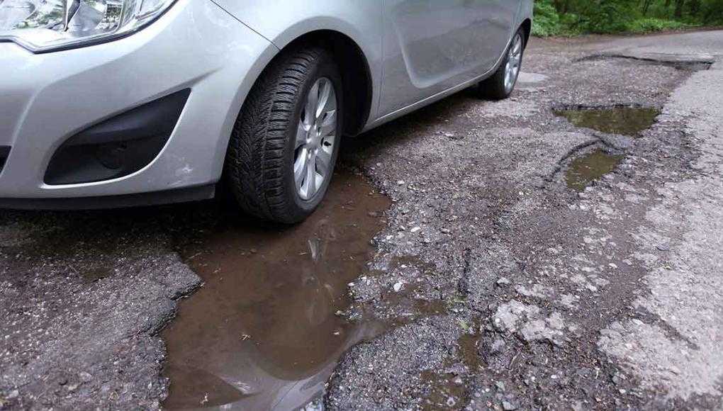 water on road