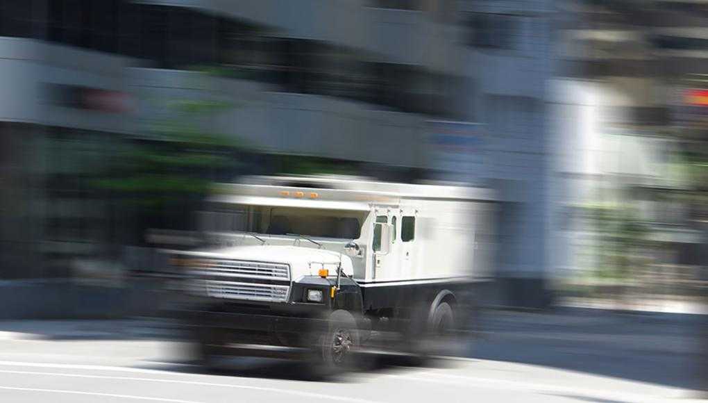 Armored Vehicle Speeding