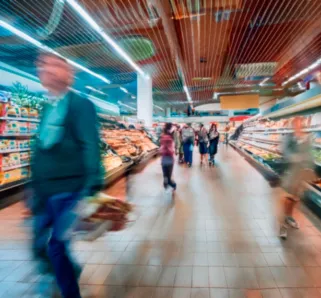 shopping in the supermarket