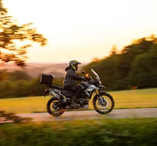 motorcycle on a highway