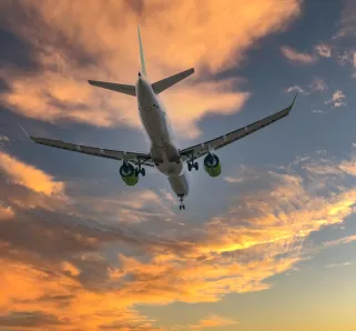 airplane flying in the sky