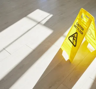 slip and fall sign