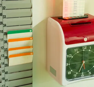 punch cards to get into work