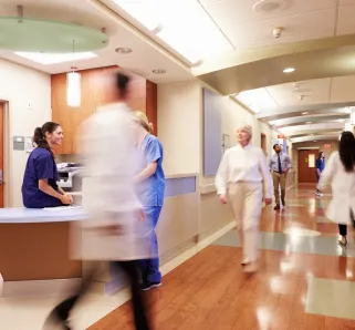 nurses in a hospital room