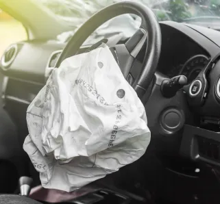 exploding airbag