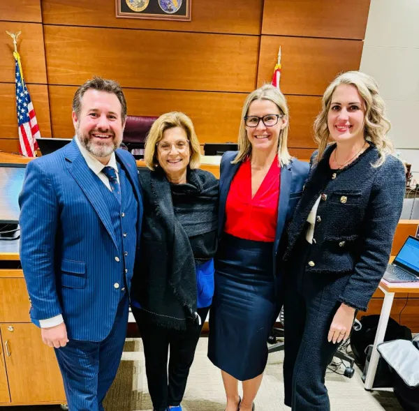 morgan and morgan attorneys with client in Florida