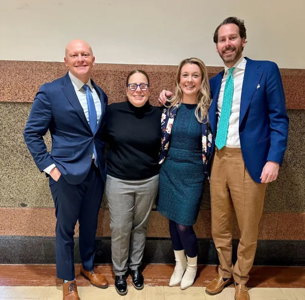 Yvette with her Morgan & Morgan attorneys