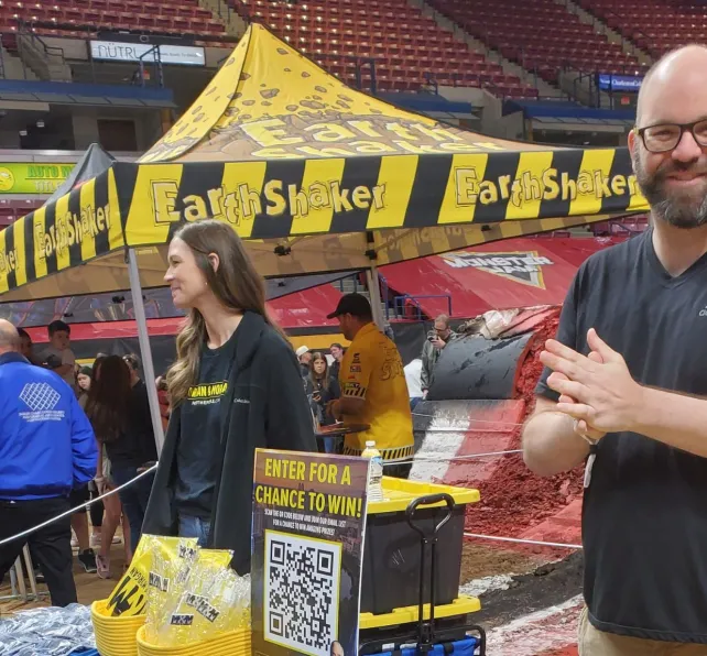 morgan & morgan staff at the monster jam event in Charleston