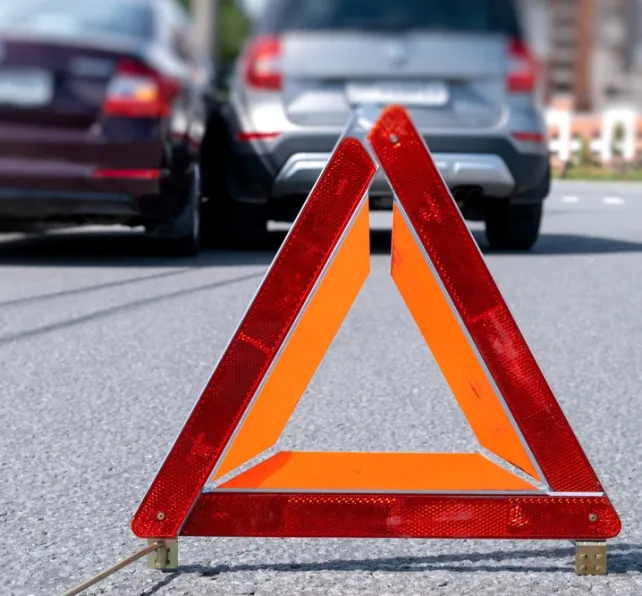 car accident scene ahead