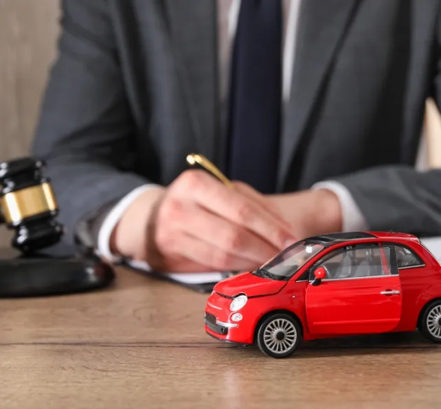 lawyer with a car