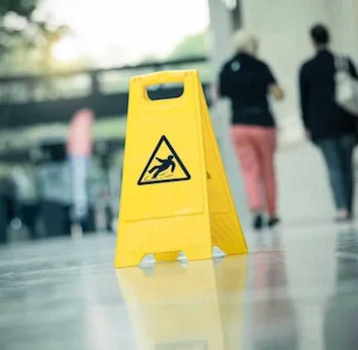 Sarasota Premises Liability and Slip and Fall Lawyers - slip and fall sign