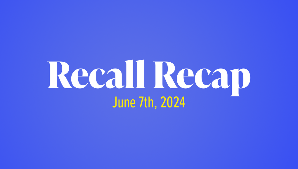 The Week in Recalls: June 7th, 2024