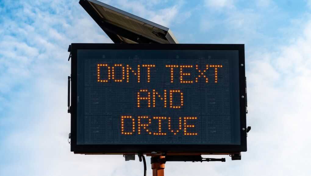 How Many Car Accidents Are Caused by Texting and Driving - don't text and drive sign