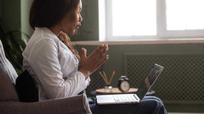 Telehealth Start-Up, Cerebral, Shares Patient Data with Social Media Giants Meta and TikTok - lady speaking to her therapist