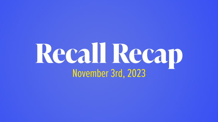 The Week in Recalls: November 3, 2023 - recall blog