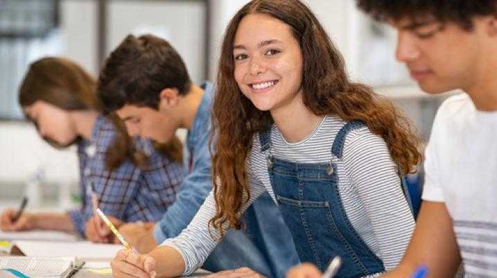 smiling student