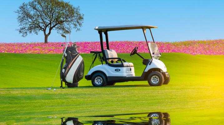 How to Handle a Golf Cart Accident Claim in Melbourne, FL - golf parked in the golfing area