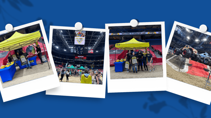 Images of the team at the Monster Jam Event