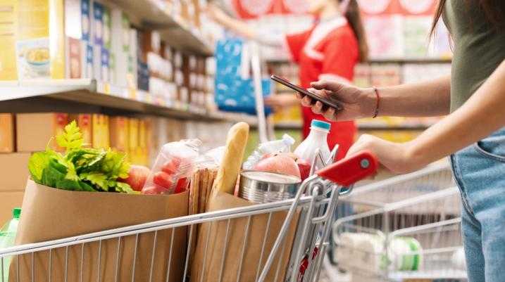 shopping in the supermarket