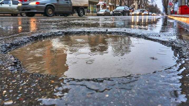 Pothole on the street