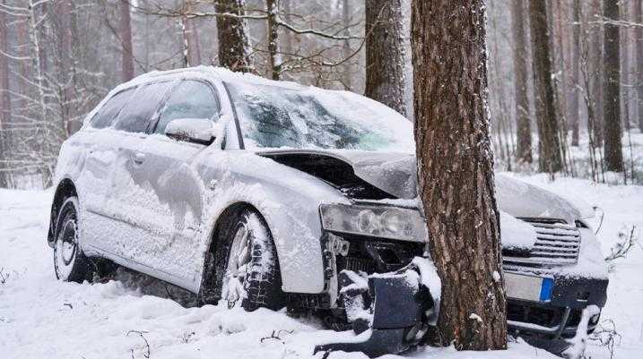 Car crashed into a tree