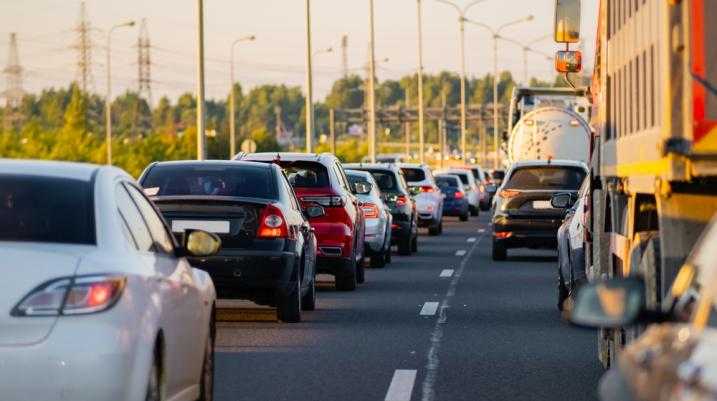 Traffic on a road