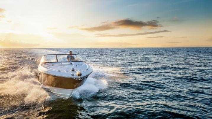 boat with sunset