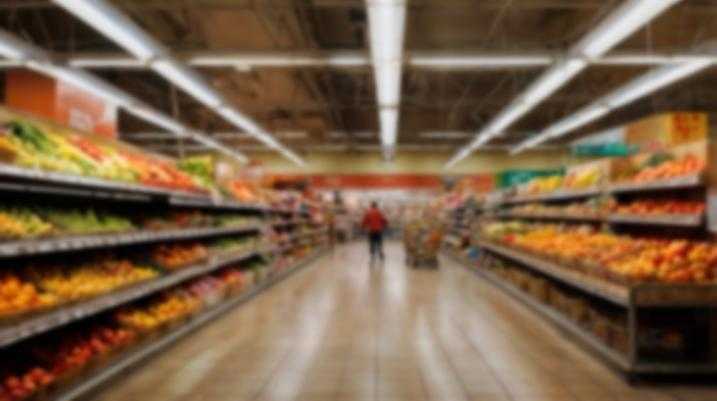 Produce section at a grocery store