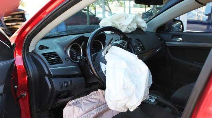 Exploded airbag