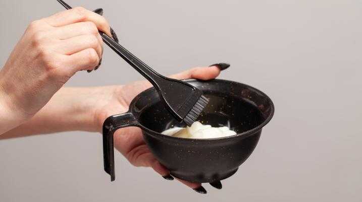 hair dye in a bowl